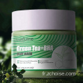 masque de boue d&#39;argile pour le visage anti-acné au thé vert